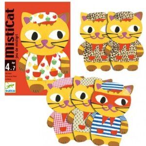 Djeco Old Maid Card Game Misticat (MULTILINGUAL) for Age 4+ New Sealed